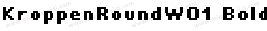 KroppenRoundW01 Bold Regular字体转换